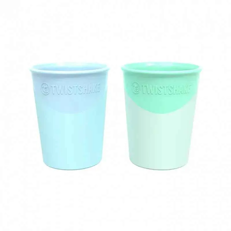 Twistshake® 2x Čše Pastel Blue&Green 170ml (6+m)