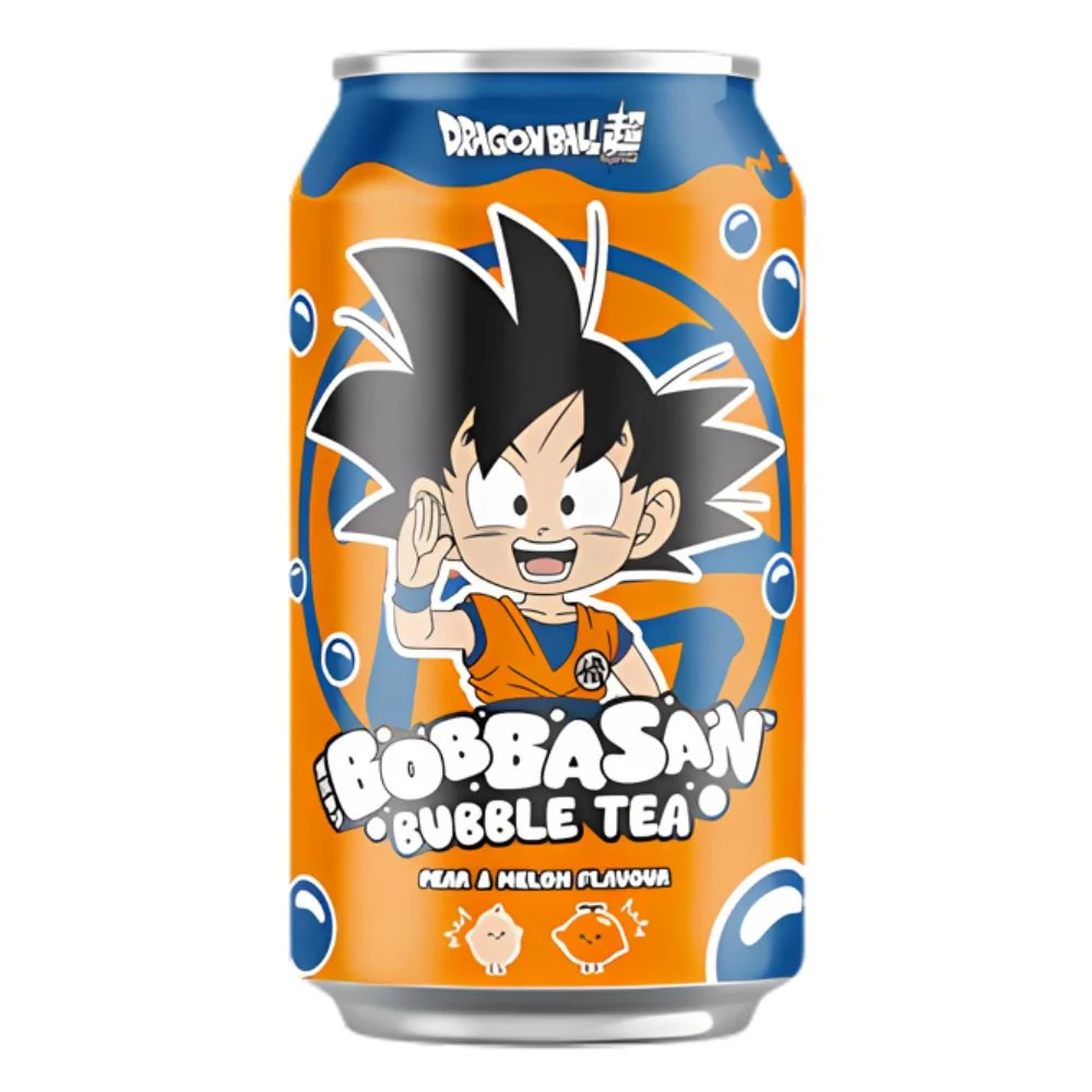 Dragon Ball Super Bobbasan Ultra Ice Tea Pear & Melon Goku, bubble tea okusa kruške i dinje od 320ml