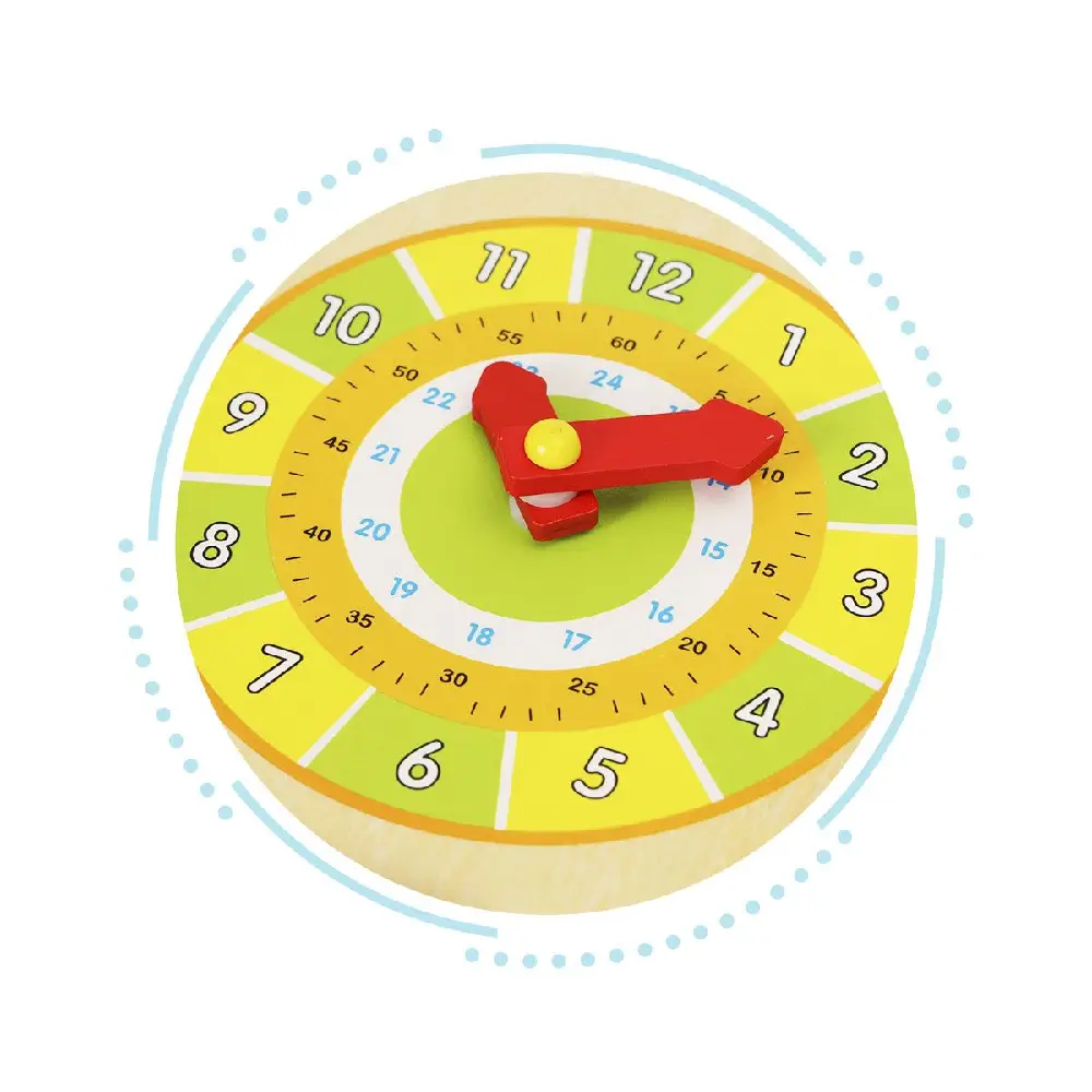 Ecotoys Drvena edukativna ploč kalendar na engleskom jeziku
