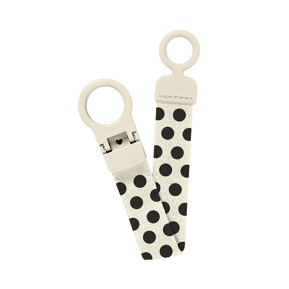 STUDIO držč za dudu Loop Polka - Ivory/Black