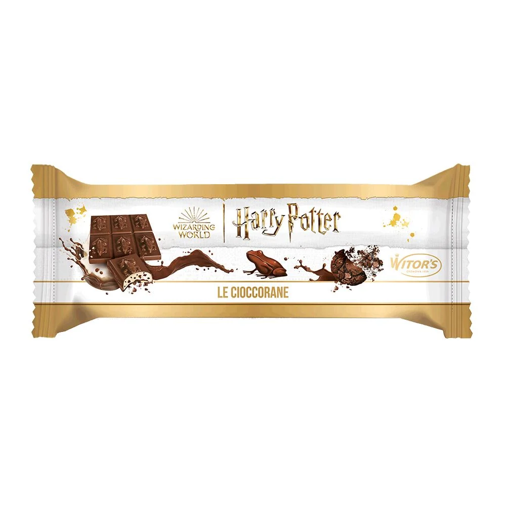 Harry Potter Cioccorane Bar, mliječna čokoladna pločica s kremastim mliječnim punjenjem i komadićima kakao keksa od 300g