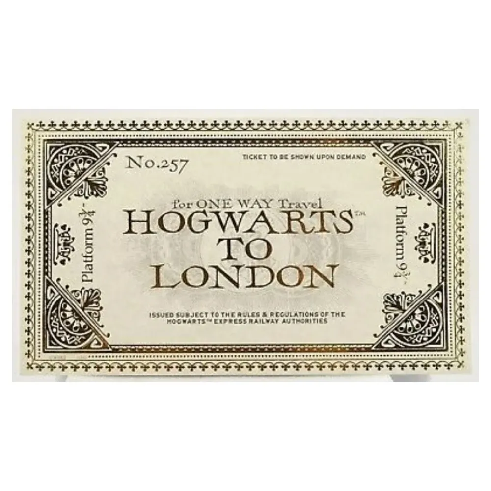 Harry Potter ulaznica za Hogwarts, čokoladna pločica s puff rižom od 42g