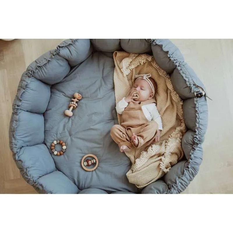 Play & Go Bloom - Babynest/Igrać podloga - Prašnjavo plava
