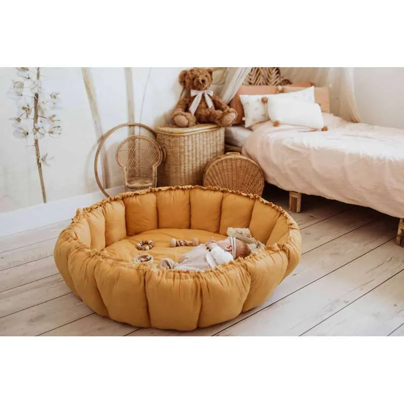 Play & Go Bloom - Babynest/Igrać podloga - Senf
