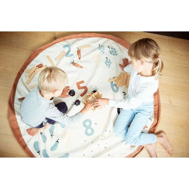 Play & Go Pohrambeni tepih - Veggie Numbers