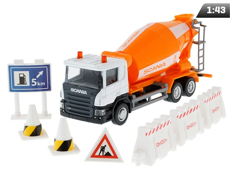 Model 1:64, RMZ City SCANIA - kamion mješalica + dodaci