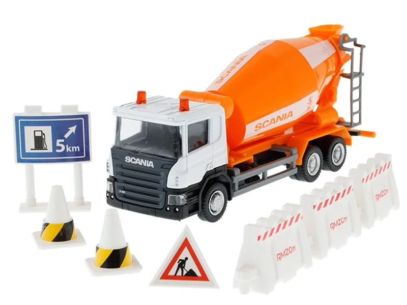Model 1:64, RMZ City SCANIA - kamion mješalica + dodaci
