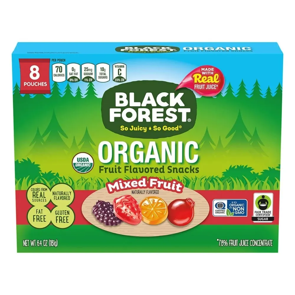 Black Forrest Organic Mixed Fruit, voćni bomboni od 181g