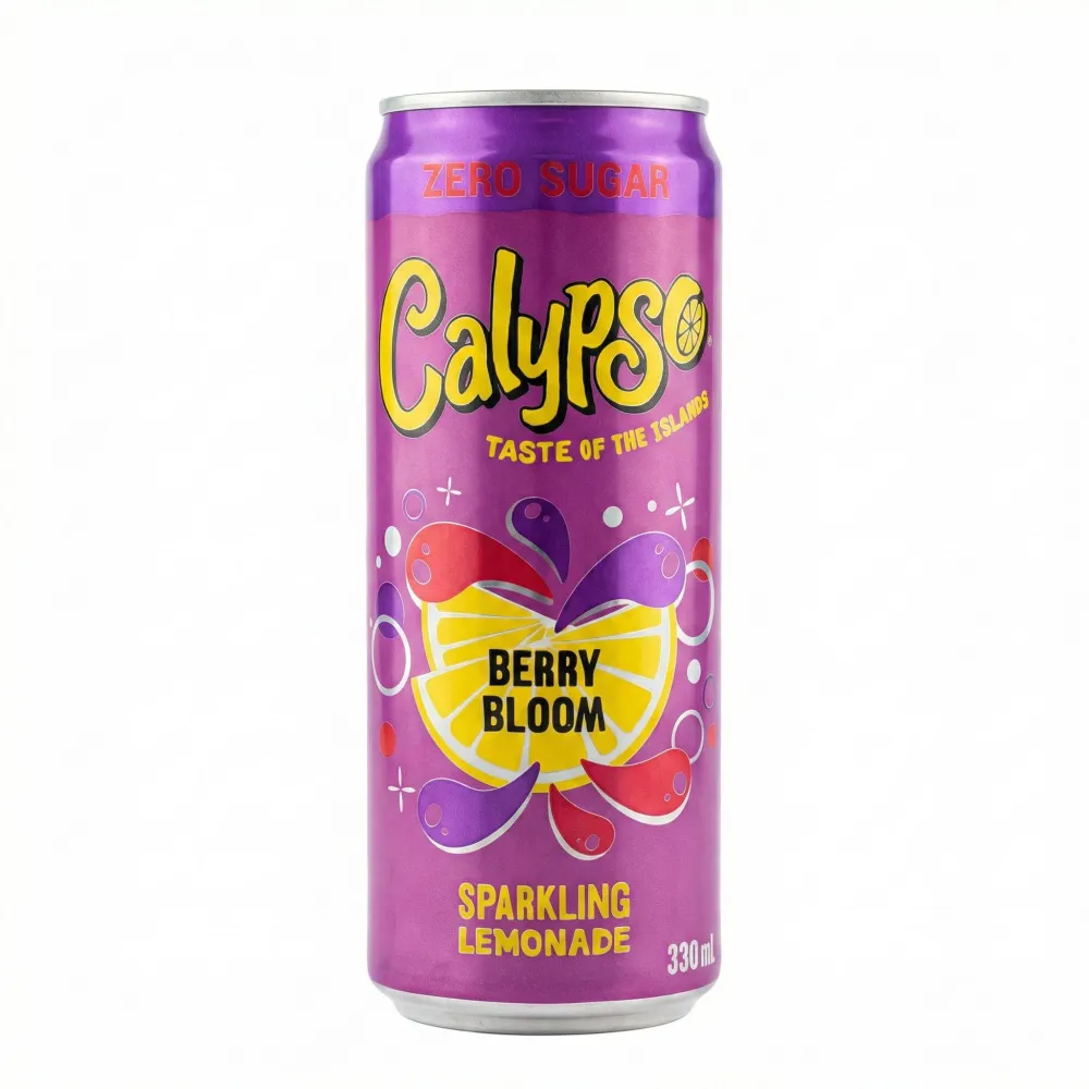 Calypso Berry Bloom Sparkling Lemonade, gazirano piće s okusom bobičastog voć i cvijeta bazge od 330 ml