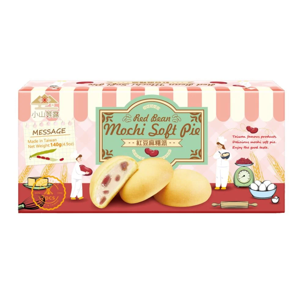 Yi Xi Food Japanese Mochi Soft Pie Red Bean, mochi punjeni kremom od crvenog graha od 140g