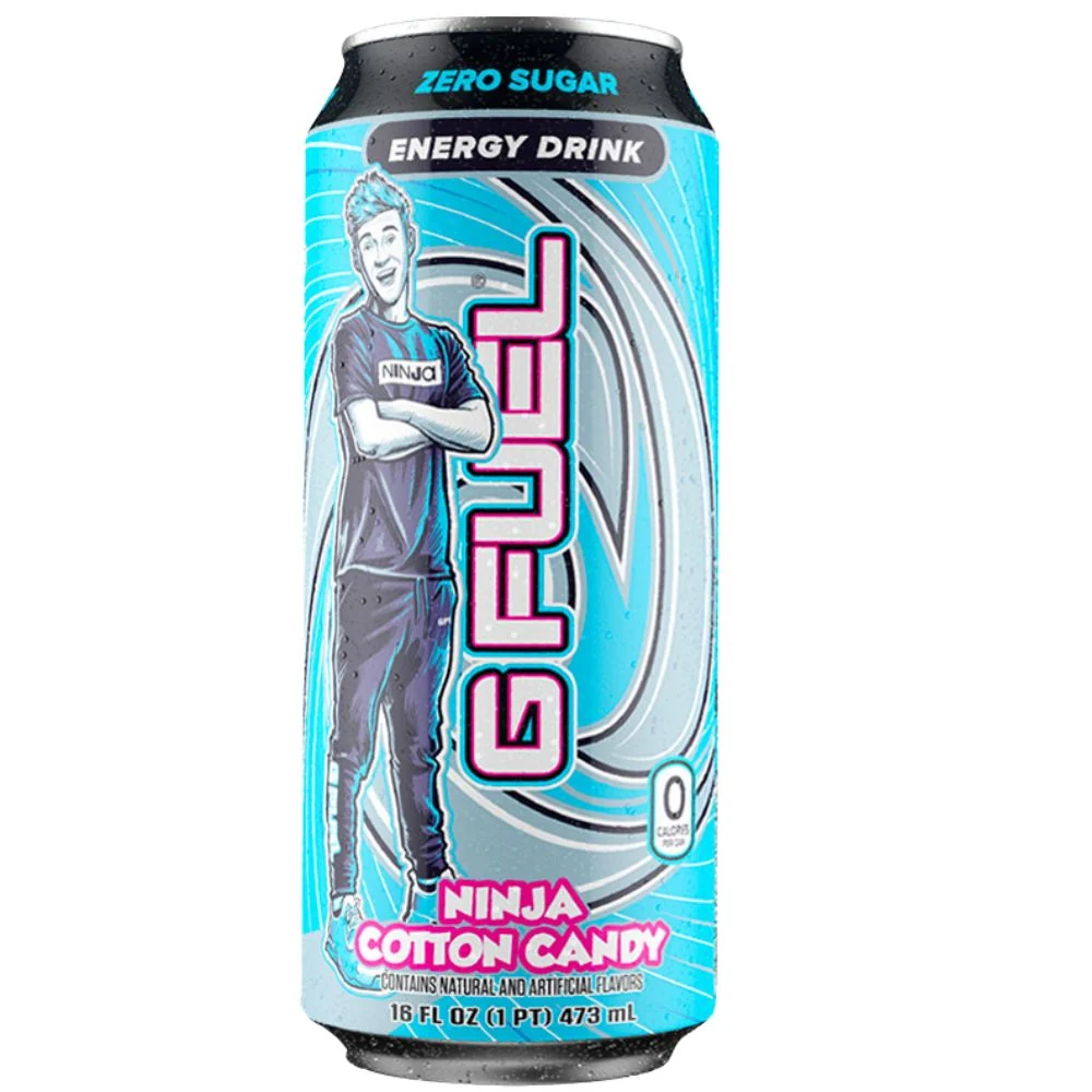 GFuel Ninja Zero Sugar Cotton Candy, energy drink s okusom šećerne vate od 473 ml