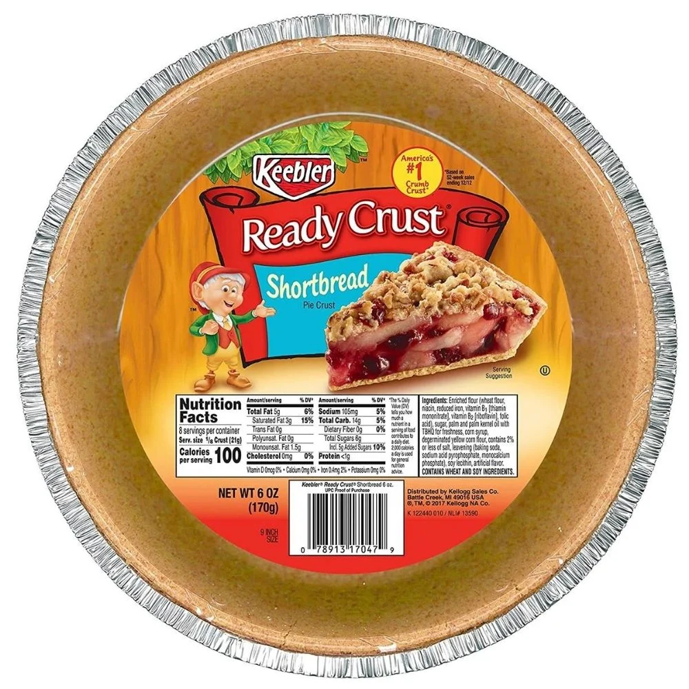 Keebler Ready Crust Shortbread Pie Crust, podloga od prhkog tijesta za škotske maslac pite od 170g