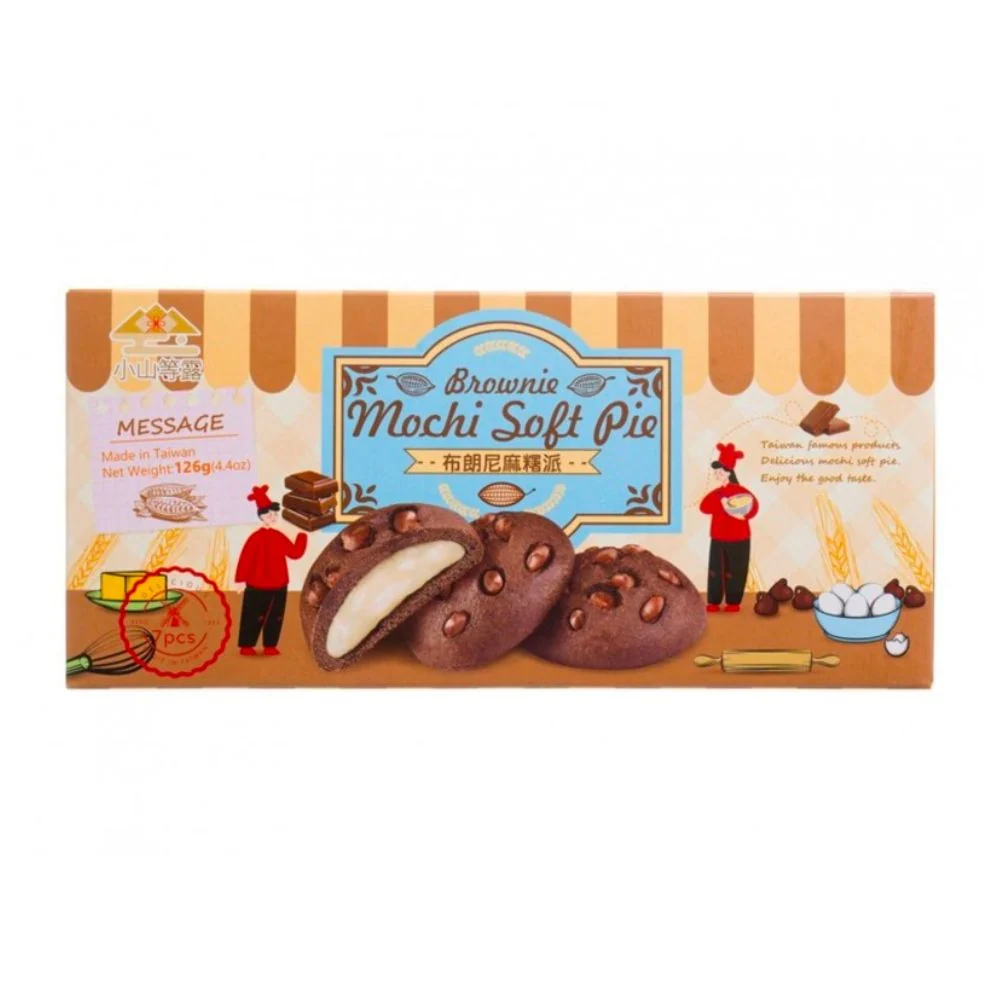 Mochi Soft Pie Brownie, kolačići s kakaom s okusom brownieja od 126g