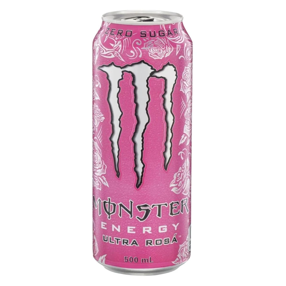 Monster Ultra Rosà Zero Sugar, energetski napitak s voćnim okusom od 500ml