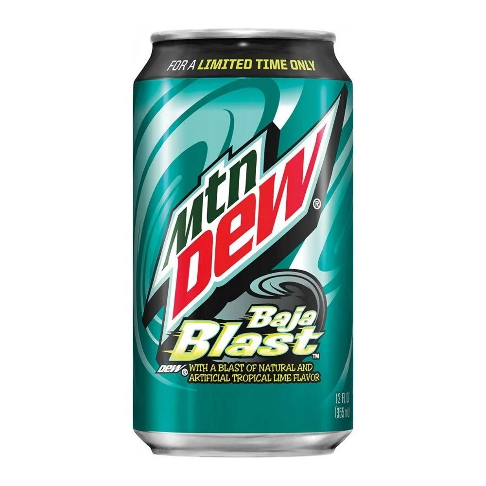 Mountain Dew Baja Blast, piće tropskog voć od 355ml