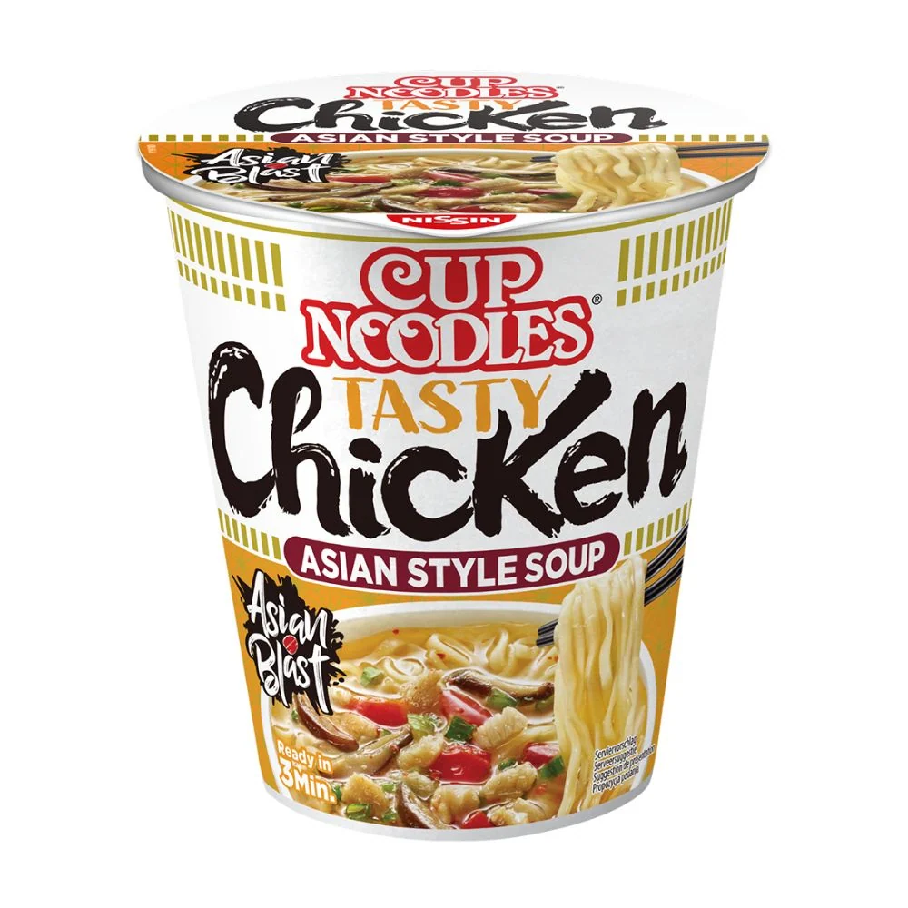 Nissin Cup Noodles Tasty Chicken, instant rezanci s okusom piletine od 63g