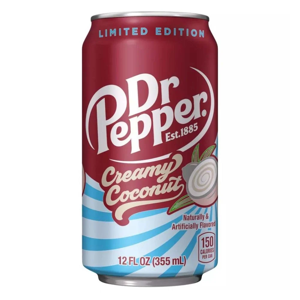 Dr Pepper Creamy Coconut Limited Edition, gazirano piće s okusom kokosa od 355ml