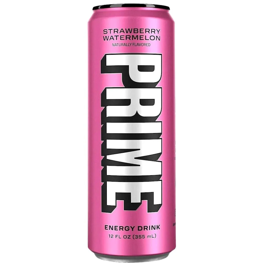 Prime Strawberry Watermelon, energy drink Logana Paula s okusom jagode i lubenice od 355ml