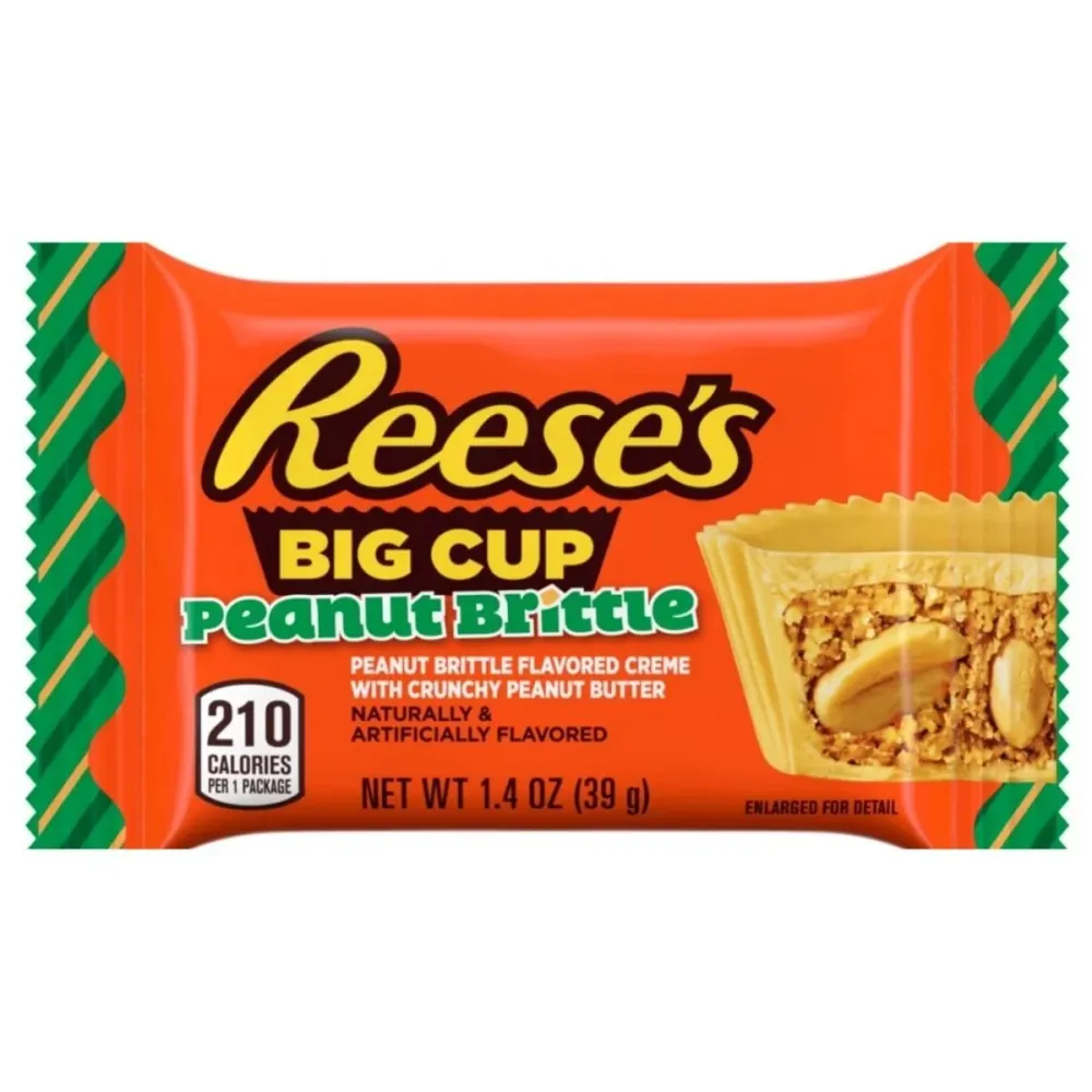 Reese's Big Cup Peanut Brittle King Size, šalice s kikiriki maslacem s komadićima kikirikija od 79g