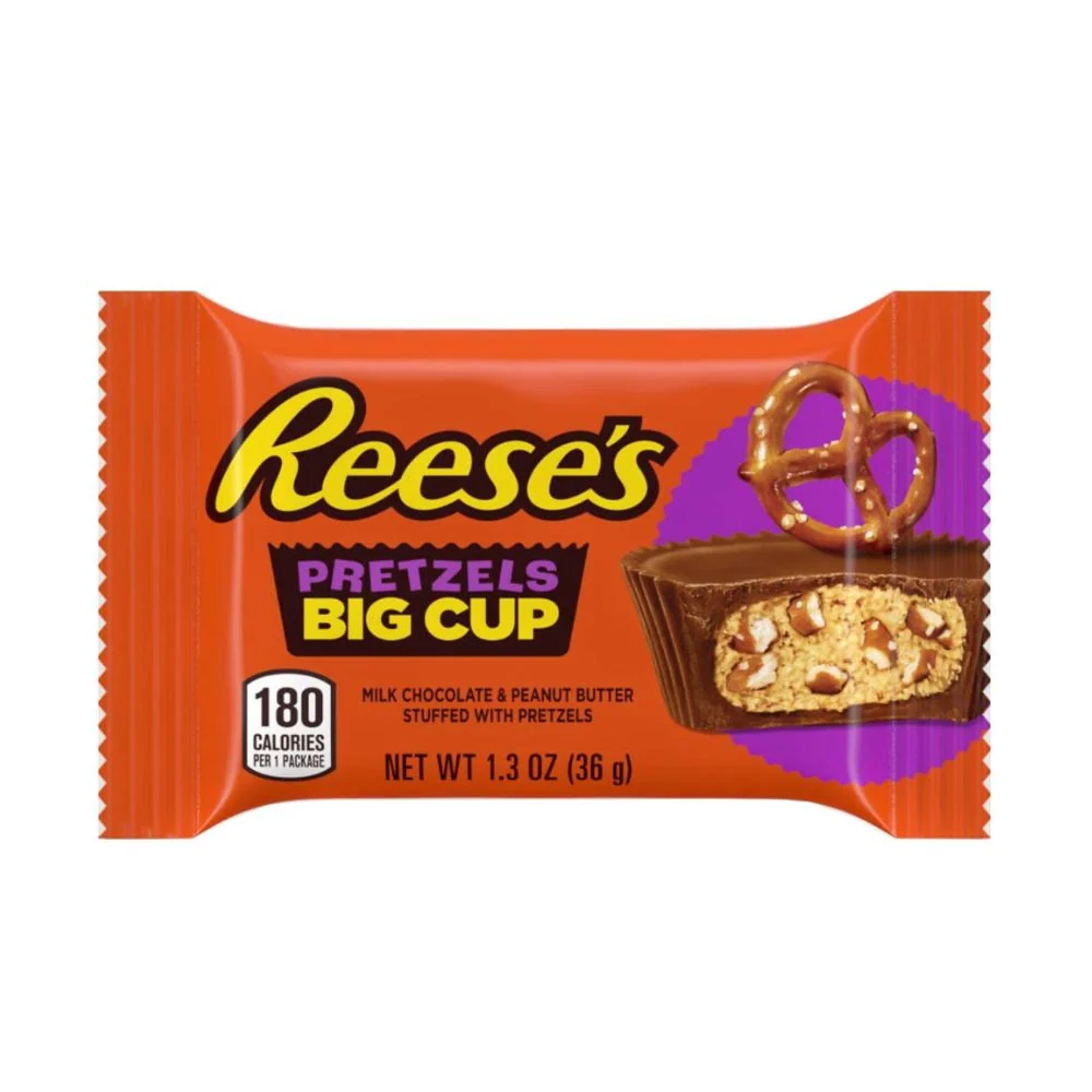 Reese's Big Cup Pretzel, čokoladica s maslacem od kikirikija i perecima od 37g