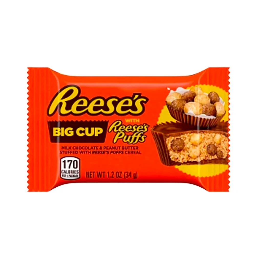 Reese's Big Cup Reese's Puffs, čokoladna šalica punjena maslacem od kikirikija i žitaricama od 34g