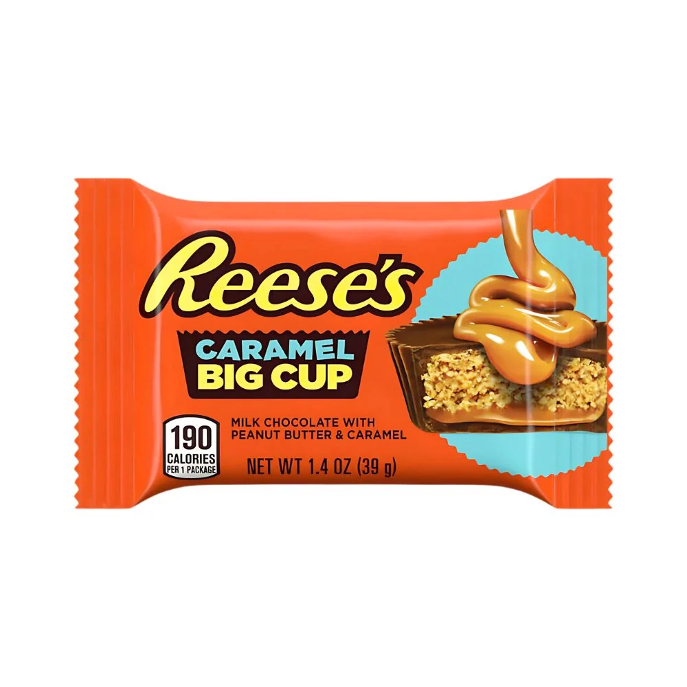 Reese's Caramel Big Cup, čokoladica s maslacem od kikirikija i karamelom od 39g