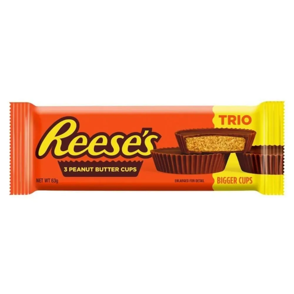 Reeses Peanut Butter Cup Trio, čokoladice s maslacem od kikirikija od 63g