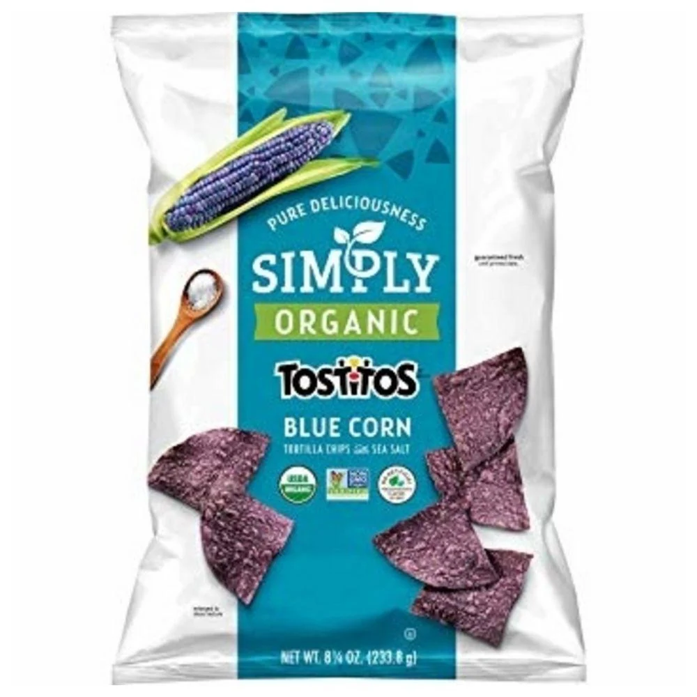 Simply Organic Tostitos Blue Corn Tortilla Chips, plave kukuruzne tortilje od 255g