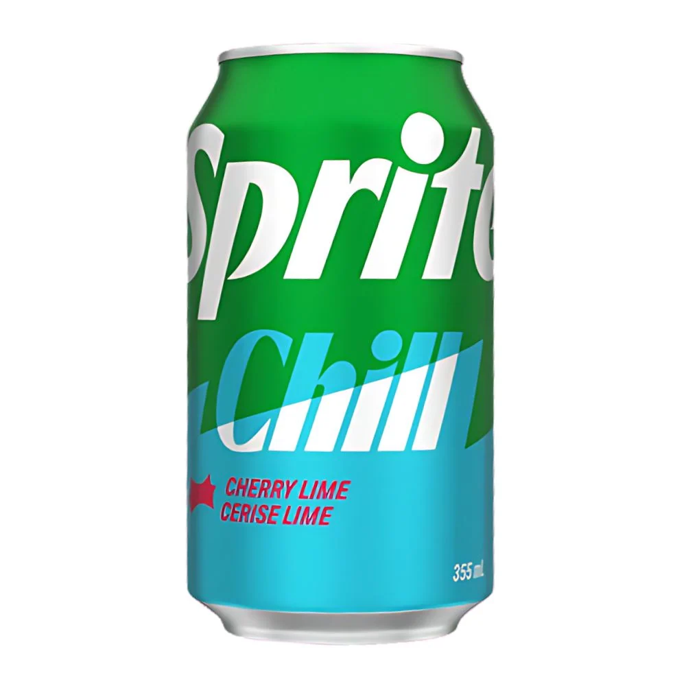 Sprite Chill, gazirano piće s okusom trešnje i limete od 355ml