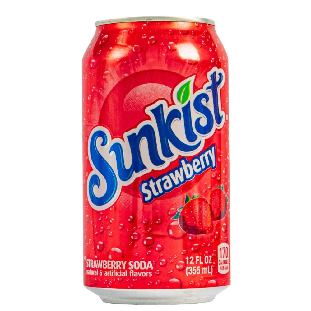 Sunkist Strawberry, soft drink od jagode 355ml