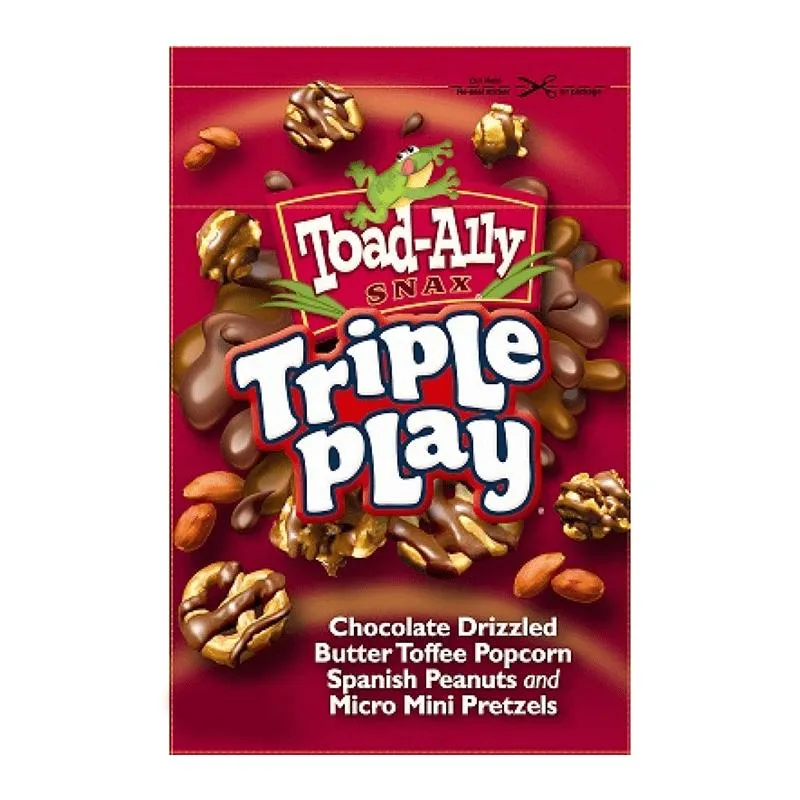 Toad-Ally Snax Triple Play, keksi i pereci s čokoladom od 85g