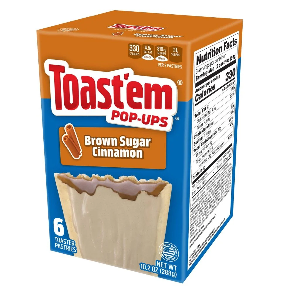 Toast'em Pop-Ups Frosted Brown Sugar Cinnamon, keksići punjeni cimetom od 288g