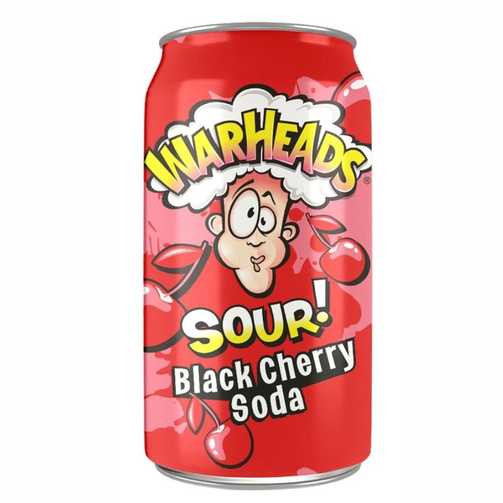 Warheads Sour Black Cherry Soda, piće od višnje od 355ml
