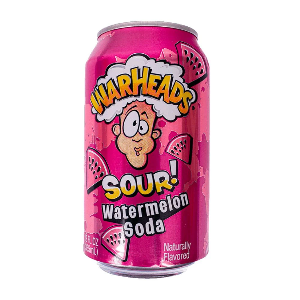 Warheads Sour Watermelon Soda, piće od lubenice od 355ml