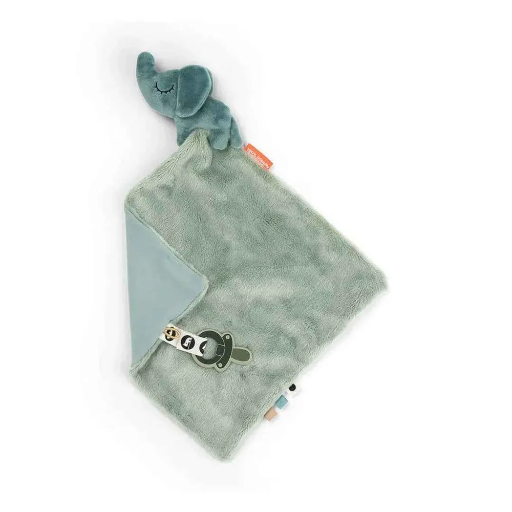 Done Deer® Mazilica s držčem za dudu prijatelj Elphee Blue