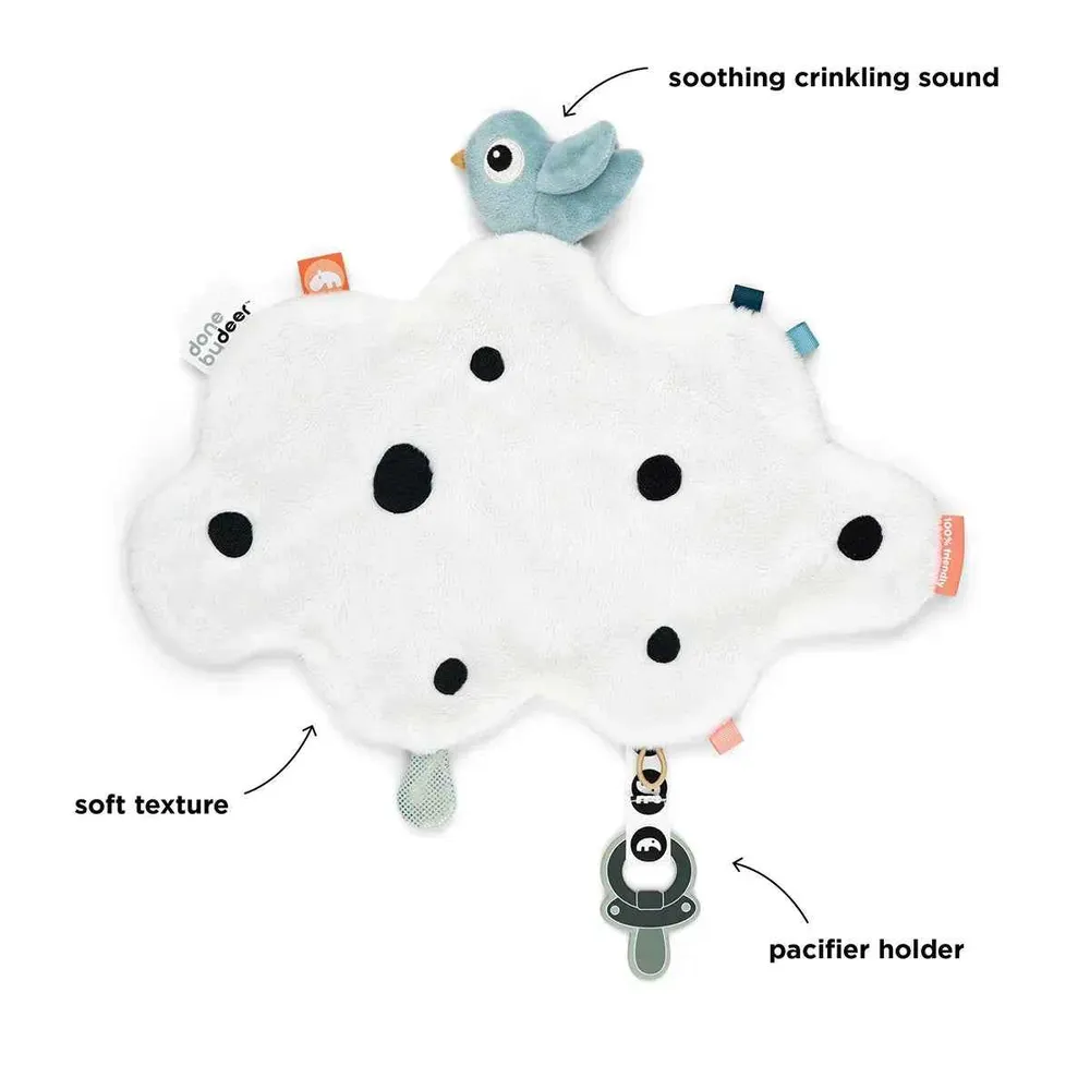 Done Deer® Ninica s kopčom Happy Clouds Blue