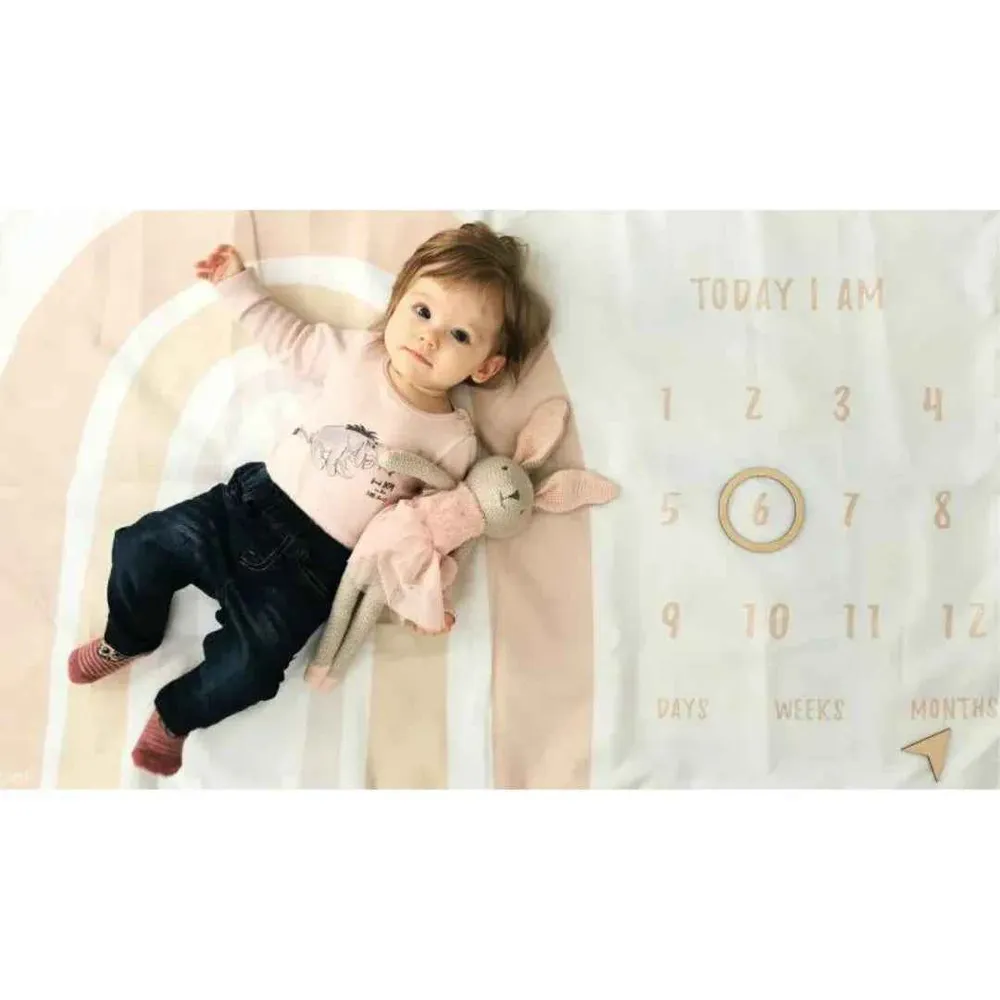 Evibell® Milestone dekica za FOTO uspomene Blush