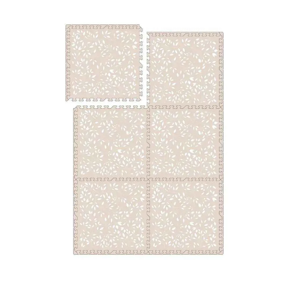 Evibell® Podloga za igranje 120x180 Leaves Cream Tan