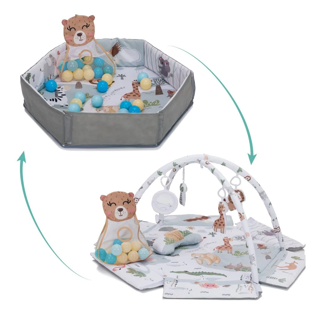Fillikid edukativna igraonica za bebe Colourful Wildlife s lopticama