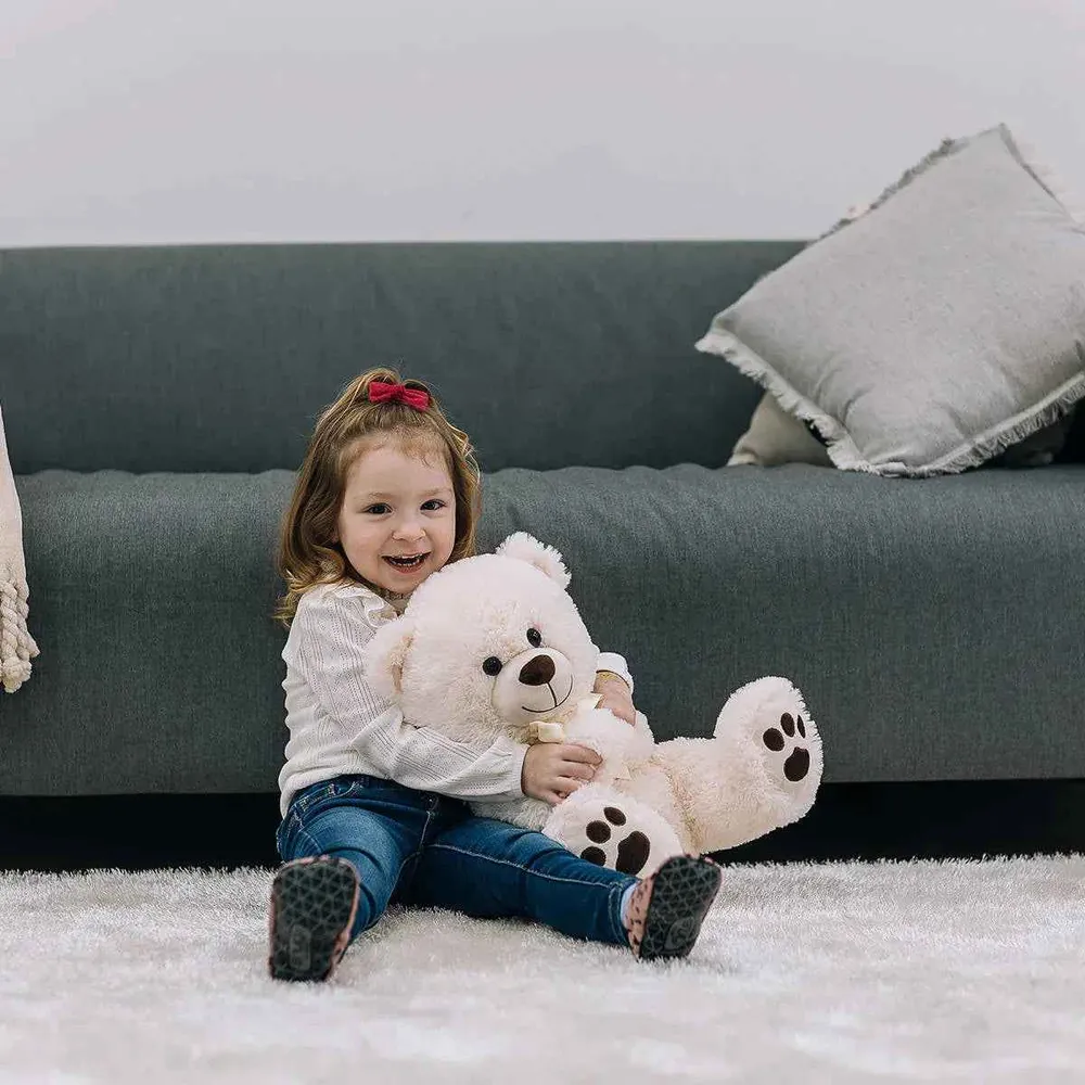 Free2Play® Plišasti medvjedić Cuddly 38 cm White