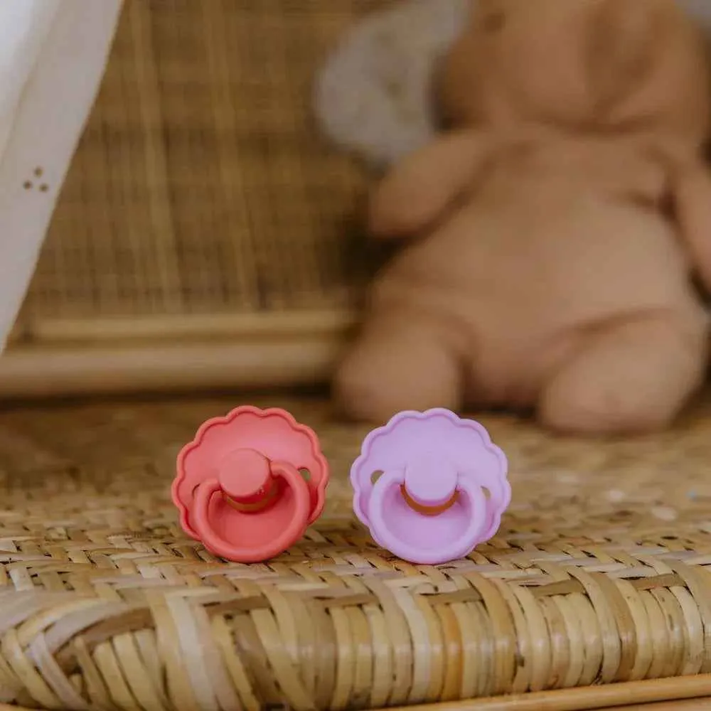 Frigg® Set 4 duda od silikona Rosy Romance (0-6m)