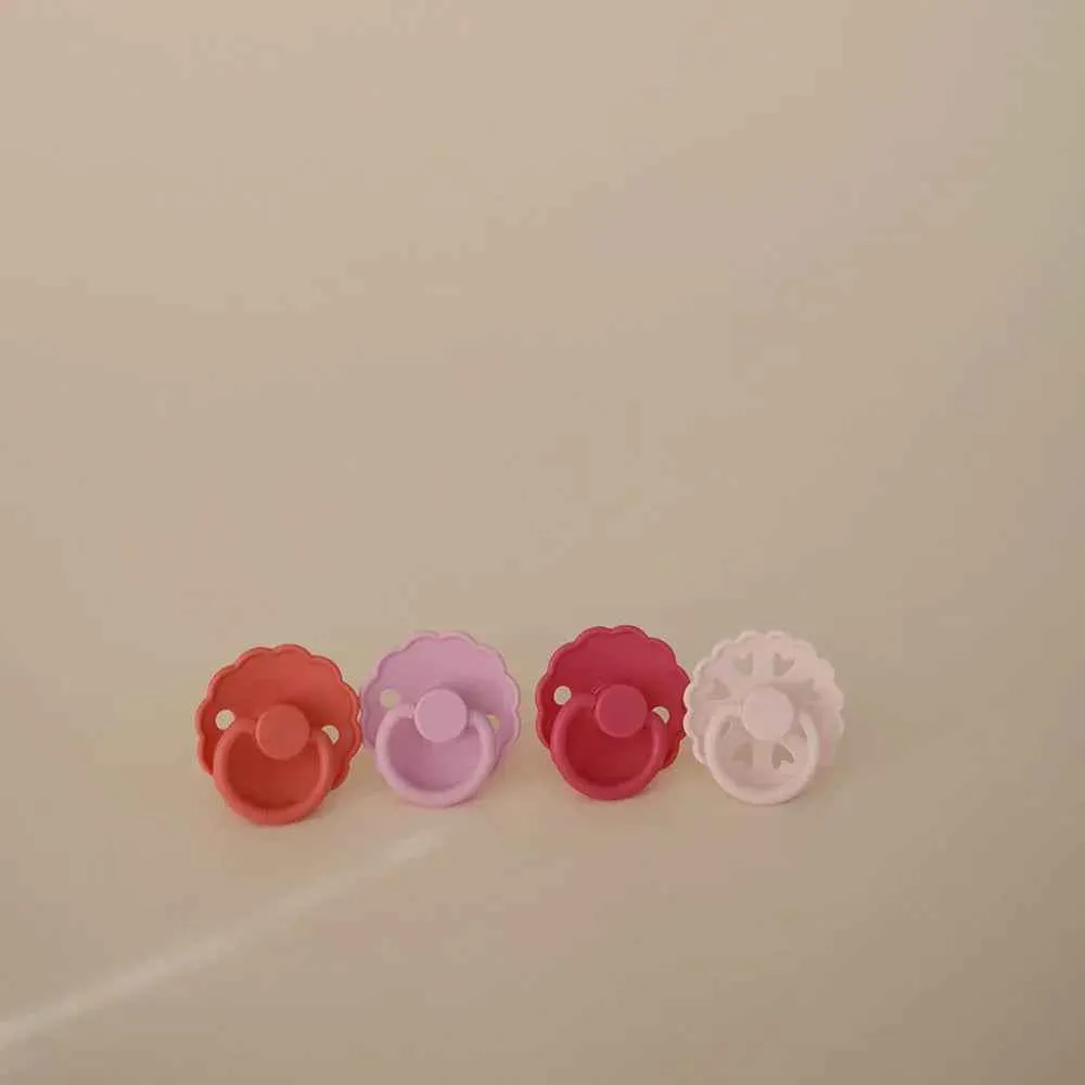 Frigg® Set 4 duda od silikona Rosy Romance (0-6m)