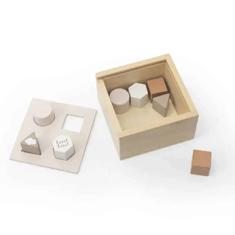 Label Label® Drvena didaktička kutija s likovima Nougat