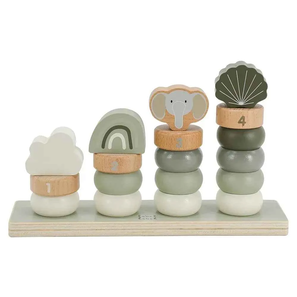 Label Label® Drveni obruči Little Rings Olive Green