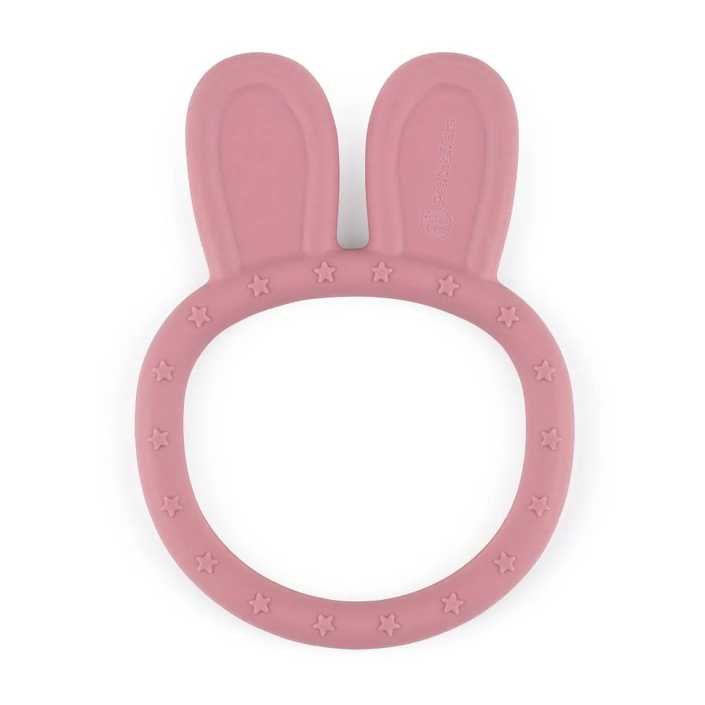 PETITE&MARS Silikonska grickalica za zube Bunny 0 m+, Dusty Rose