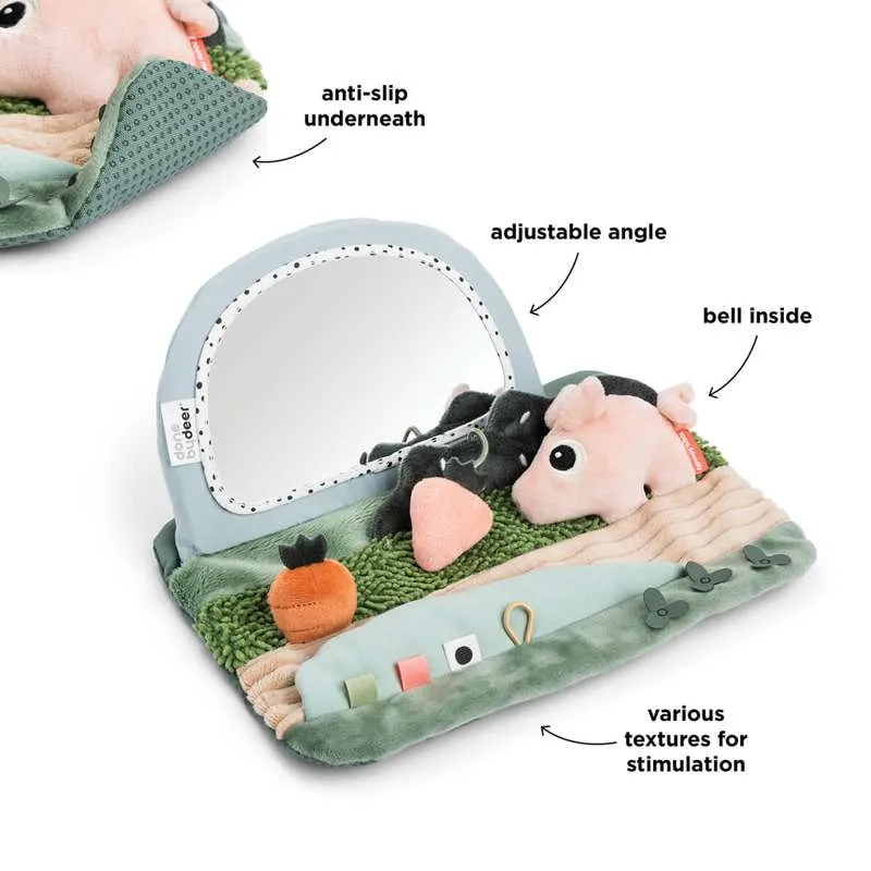 Done Deer Tummy Time Sensoričko Ogledalo - Mala Farma - Mješavina boja