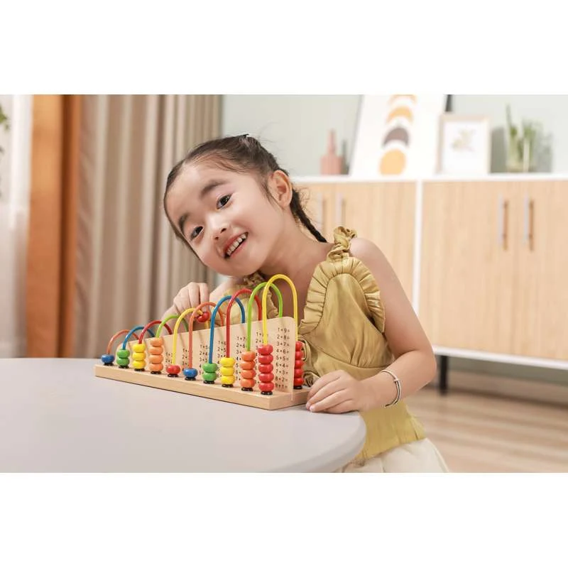 Kid'oh Okvir za kuglice s drvenim perlicama - 1-10