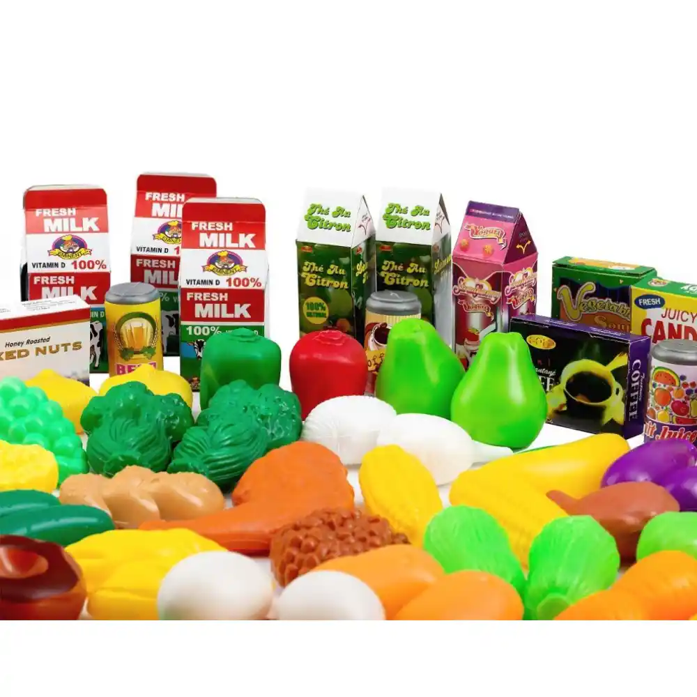 Plastič set hrane, povrće s dodacima, 120 komada