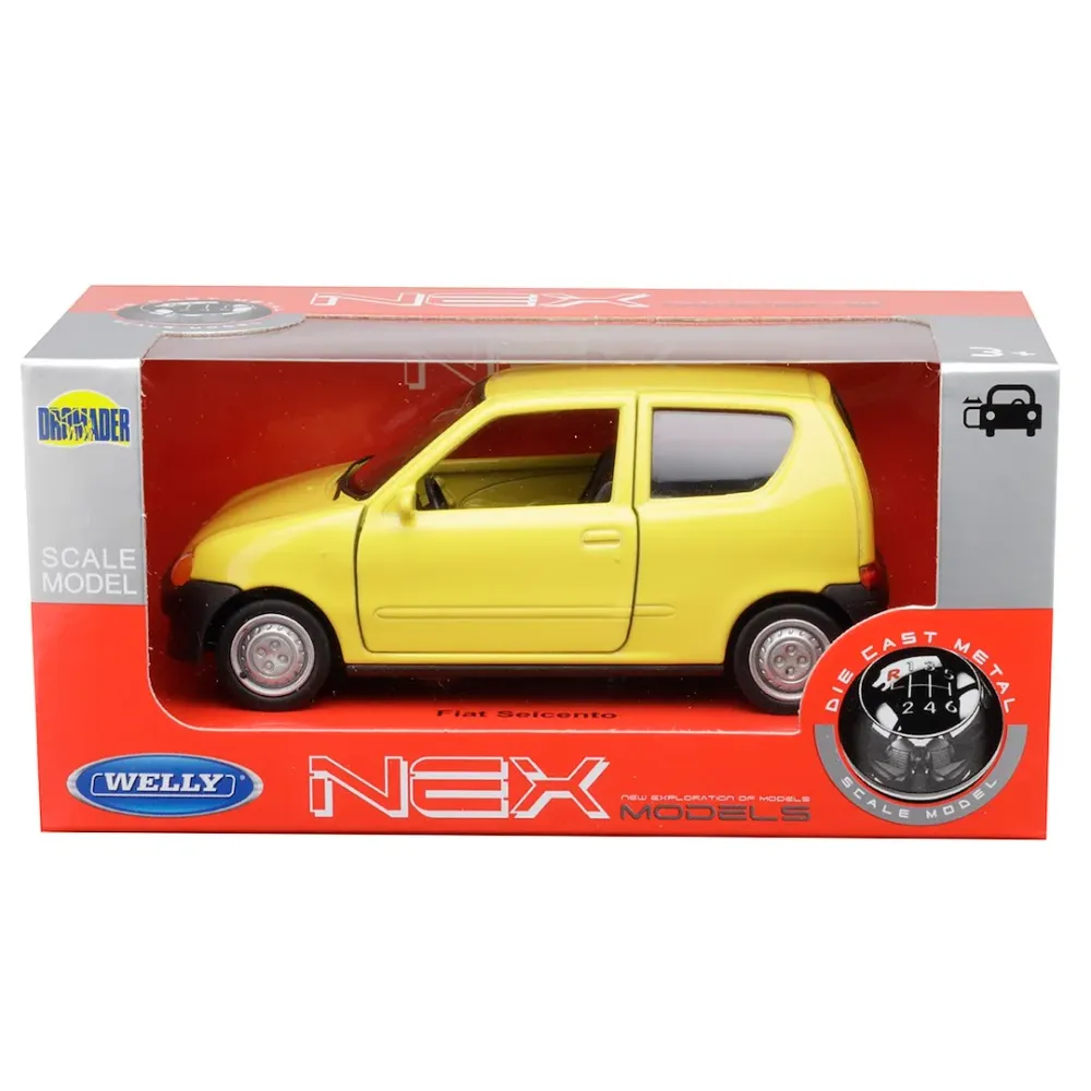1:34 maketa, FIAT Seicento, žuta