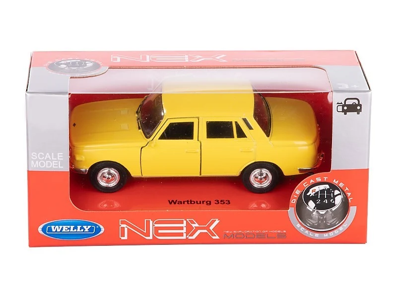 1:34 maketa, WARTBURG 353, žuta (A884W353Y)